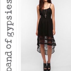 UO Band of Gypsies High Low Lace Dress